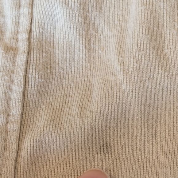 The Honest Company Tan and Cream Joggers Soft Fabric 100% Organic Cotton - Picture 7 of 7